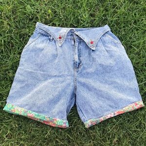 Vintage 80s Miranda Brand high waist Denim Shorts